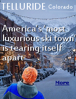 Telluride has descended into what some called the ''ski-gate scandal'': an alleged attempted coup to force huck Horning, the owner of Telluride Ski & Golf resort, to sell to investors. The feud is unfolding in one of America's most spectacular corners, a box canyon beneath a concentration of 13,000 and 14,000 foot peaks. Telluride attracts the ultra-wealthy, Oprah Winfrey and Kelly Ripa own homes in the area, Forbes dubbed it the Hamptons of the West.